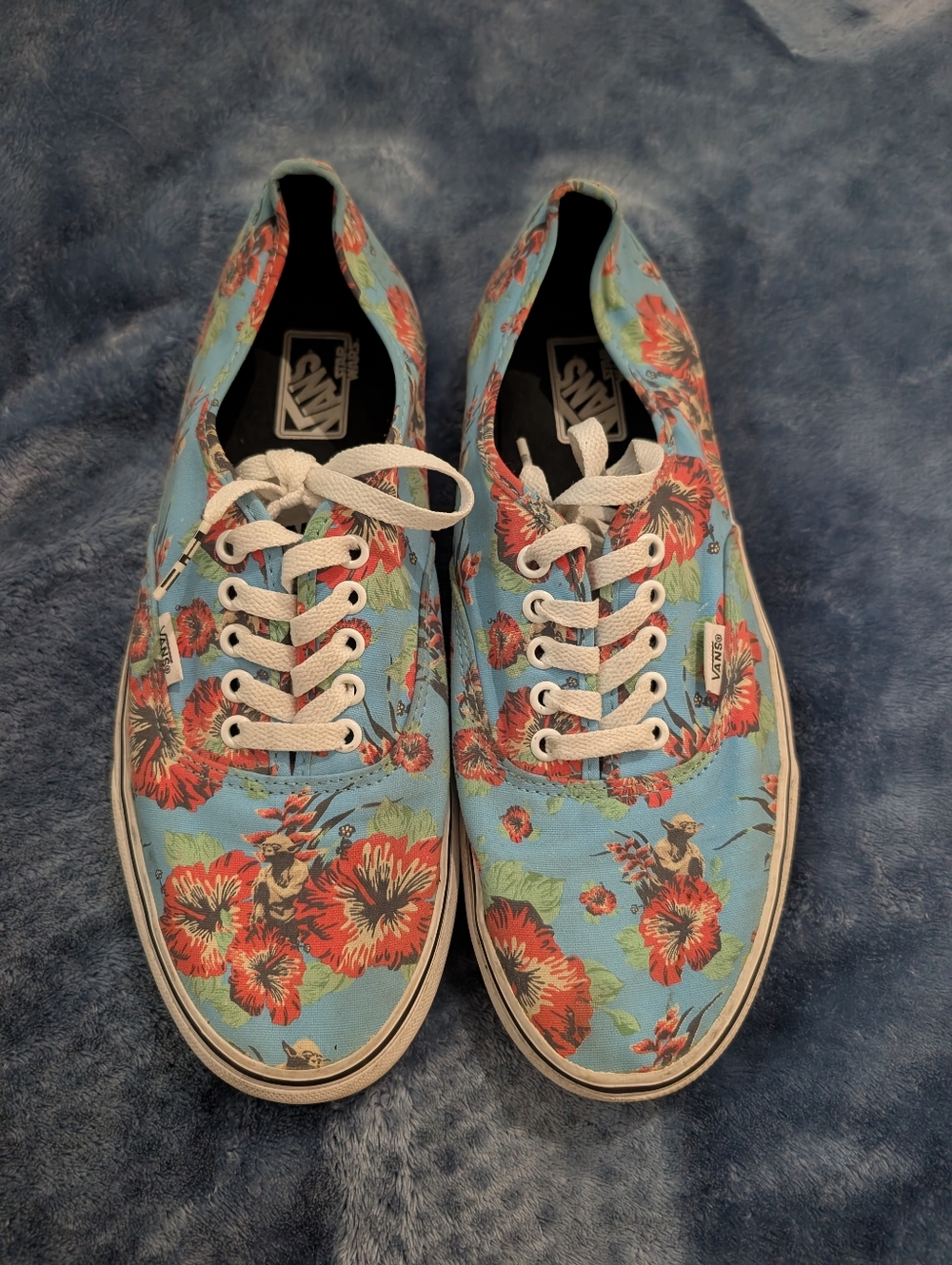 Vans Star Wars Yoda Aloha Floral Shoes May The Force Be With You Mens 10.5/W 12